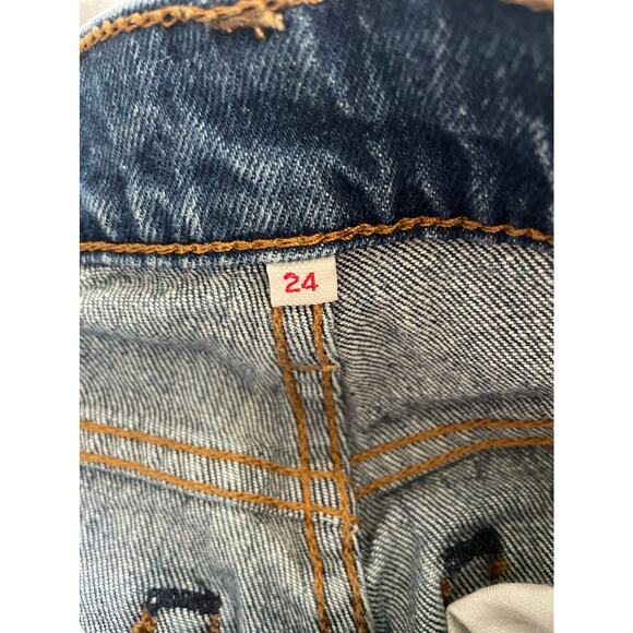 Levi’s Wedgie Straight Jeans Lasting Impression Blue Size 24 - Picture 10 of 16